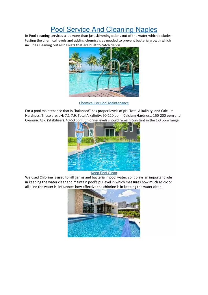 pool service and cleaning naples in pool cleaning