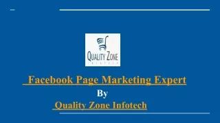 Facebook Page Marketing Expert