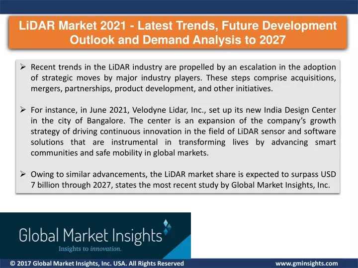 lidar market 2021 latest trends future