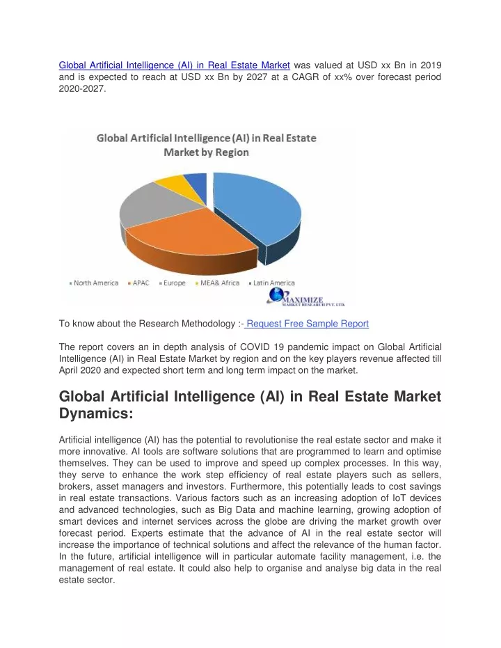 global artificial intelligence ai in real estate