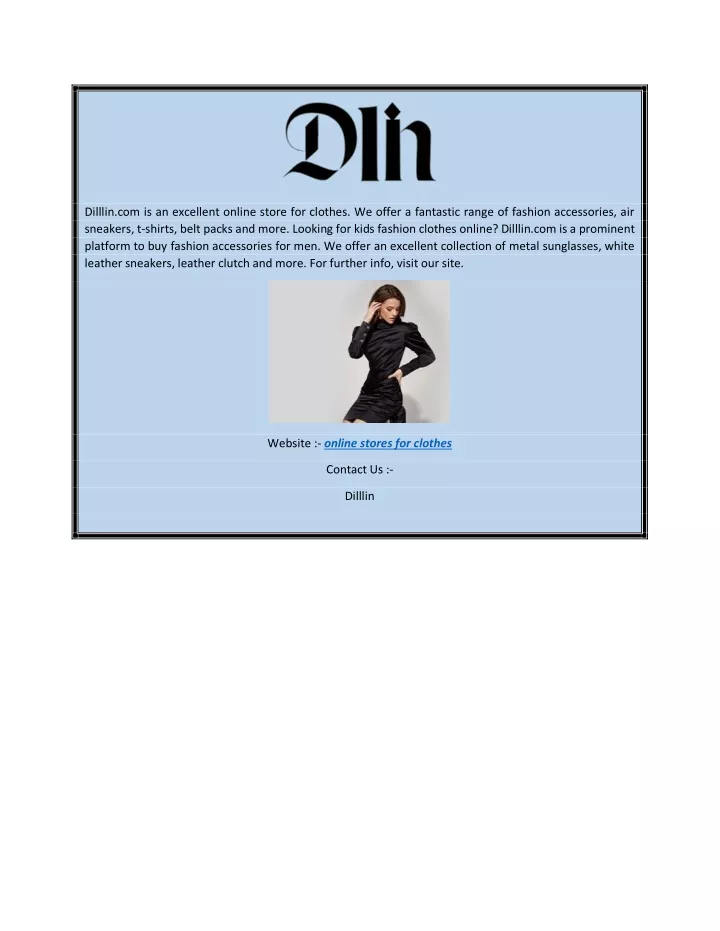 dilllin com is an excellent online store