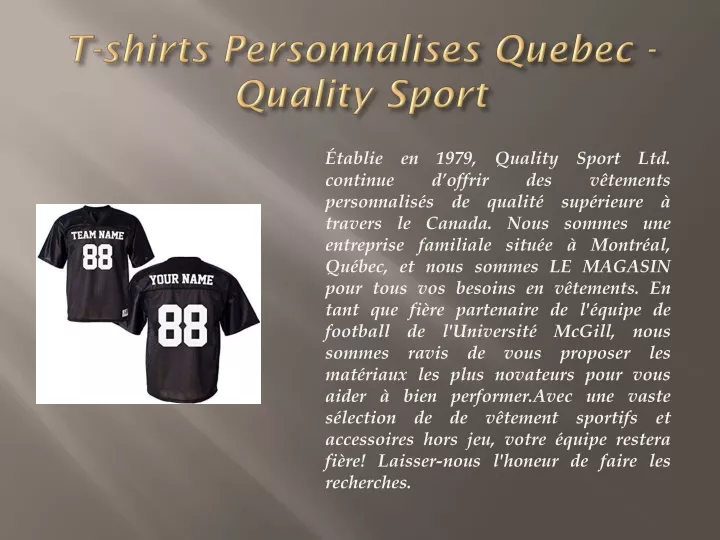 t shirts personnalises quebec quality sport