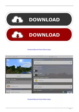 Download Minecraft Pocket Edition Appxg
