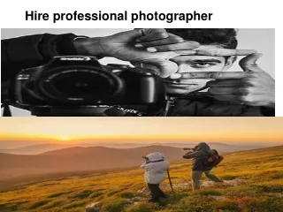 Hire professional photographer
