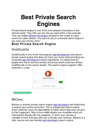 best private search engines