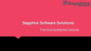 sapphire software solutions