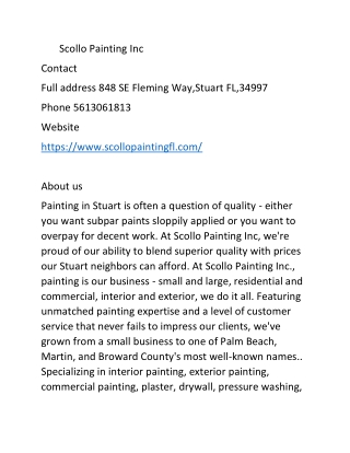 scollo painting inc