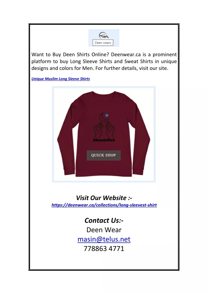 want to buy deen shirts online deenwear