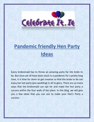 Hen Party Accessories |Celebrateit