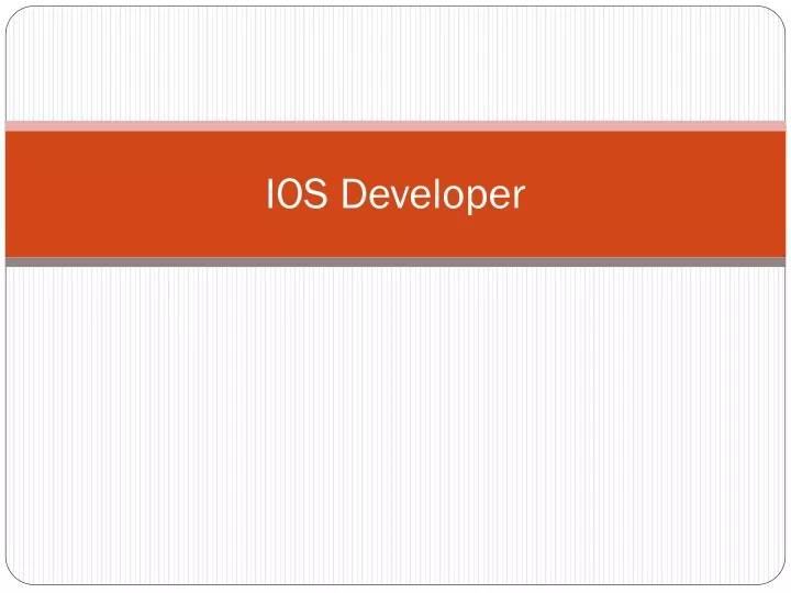 ios developer