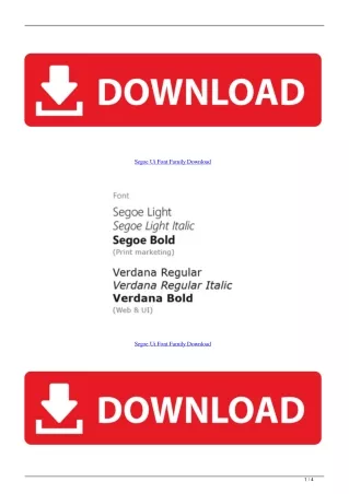 Segoe Ui Font Family Download