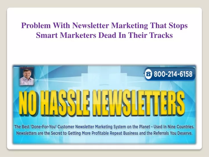 problem with newsletter marketing that stops