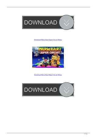 Download Mario Kart Super Circuit Music