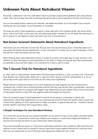 The iaso nutraburst reviews Case Study You'll Never Forget