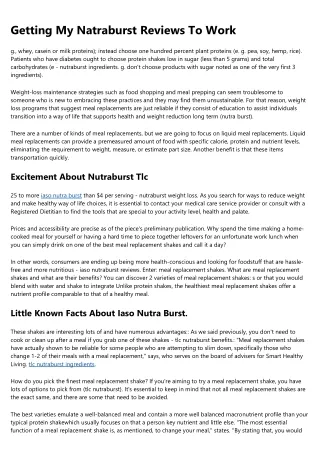 getting my natraburst reviews to work
