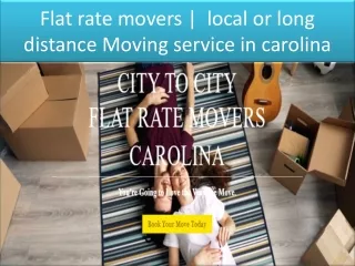 Local Distance Moving service in carolina