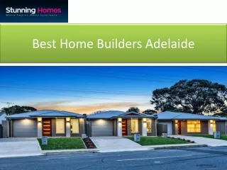 Best Home Builders Adelaide