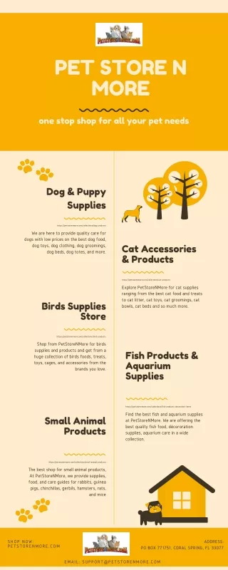 PetstoreNMore -  Best Pet Supplies Store Dogs, Cats, Birds and more