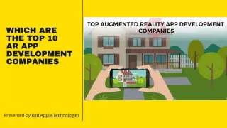 which are the top 10 ar app development companies