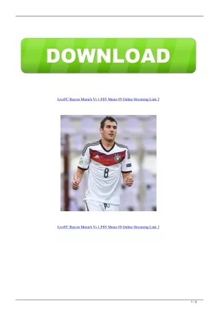 LiveFC Bayern Munich Vs 1.FSV Mainz 05 Online-Streaming Link 2