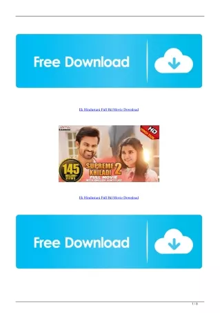 Ek Hindustani Full Hd Movie Download