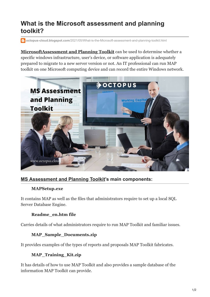 what is the microsoft assessment and planning