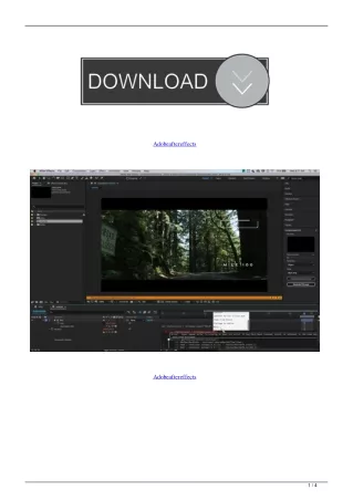 Adobeaftereffects