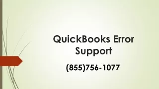 QuickBooks Error Support