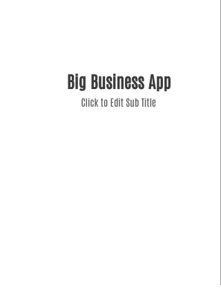Big Business app