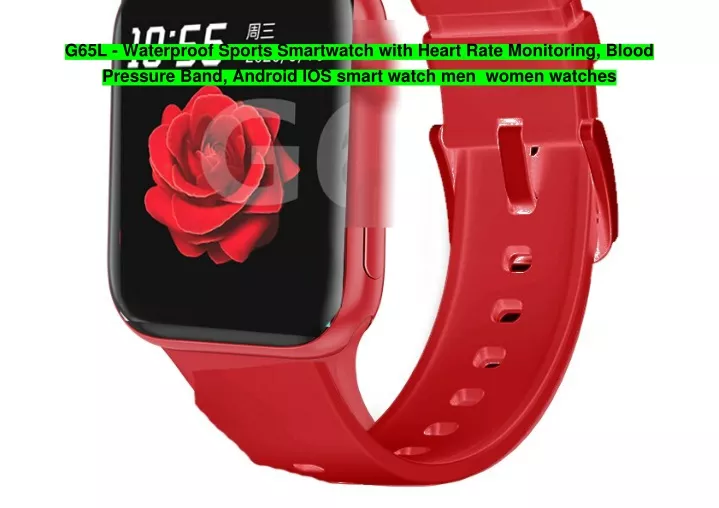 g65l waterproof sports smartwatch with heart rate