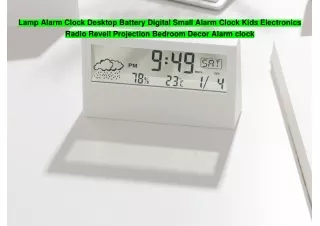 Review top buy Lamp Alarm Clock Desktop Battery Digital Small Alarm Clock Kids Electronics Radio Reveil Projection Bedro