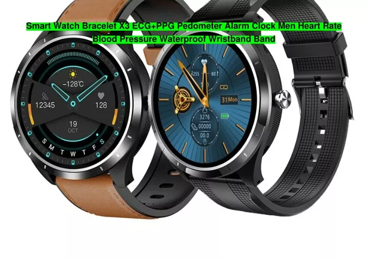 smart watch bracelet x3 ecg ppg pedometer alarm