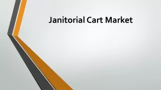 janitorial cart market
