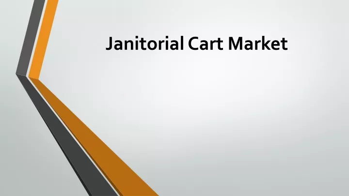 janitorial cart market