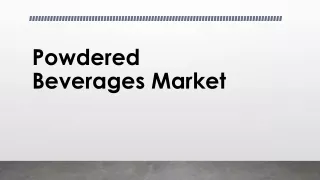 powdered beverages market