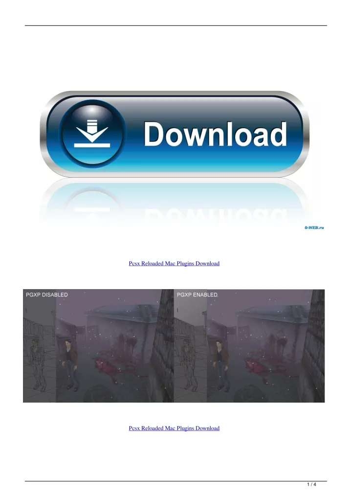 pcsx reloaded mac download