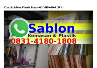 Contoh Sablon Plastik Beras O8З1·Ꮞ18O·18O8(whatsApp)