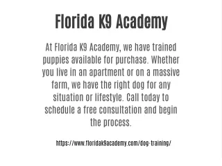 Florida K9 Academy