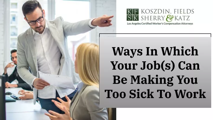 ways in which your job s can be making