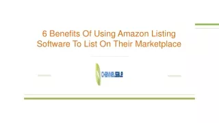 6 benefits of using amazon listing software