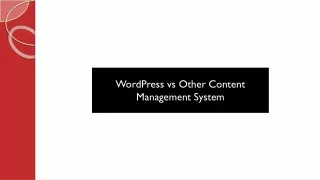 wordpress vs other content management system