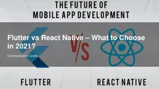 Flutter vs React Native – What to Choose in 2021