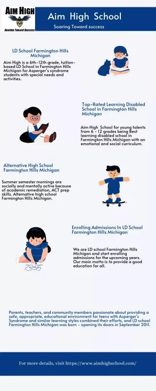 Enroll Your Child In LD School Farmington Hills Michigan - Aim High School