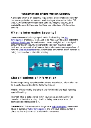 fundamentals of information security a principle