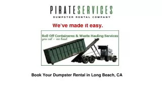 How Pirate Dumpsters Can Make Waste Management Easy