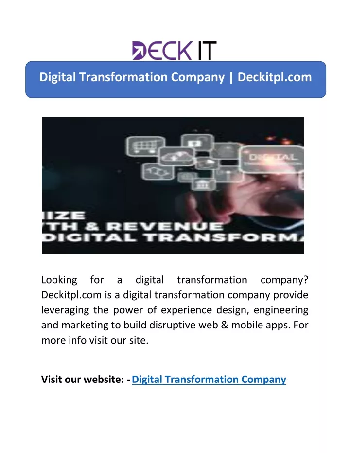 digital transformation company deckitpl com