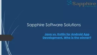 sapphire software solutions