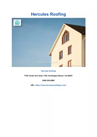 hercules roofing