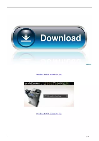Download Hp Web Jetadmin For Mac