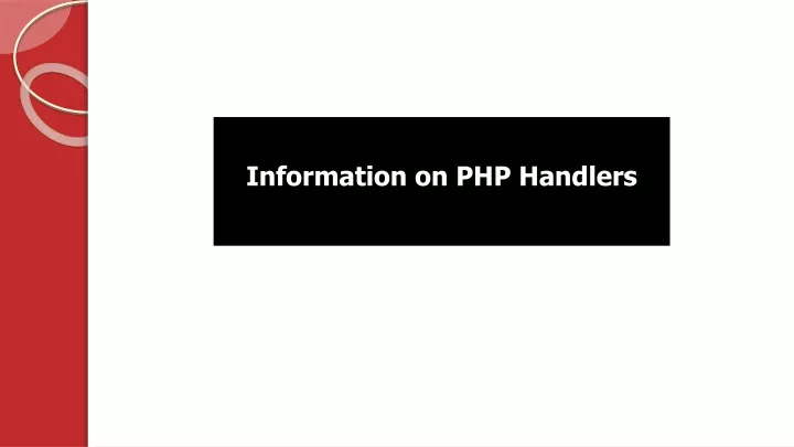 information on php handlers
